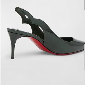 Christian Louboutin "Hot Chick" patent leather pumps with curved topline2.75 i
